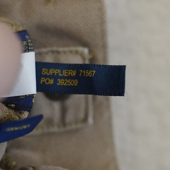 Polo Ralph Lauren Mens 650 Straight Leg Chino Pant 38X30 Tan Dungaree Cotton - Picture 9 of 9